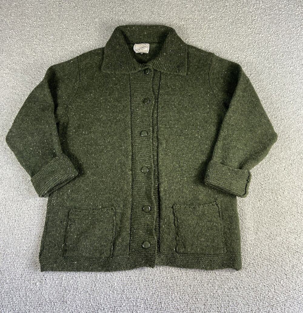Kerry Traditions Irish Wool Cardigan Sweater Mens M Excellent Condition